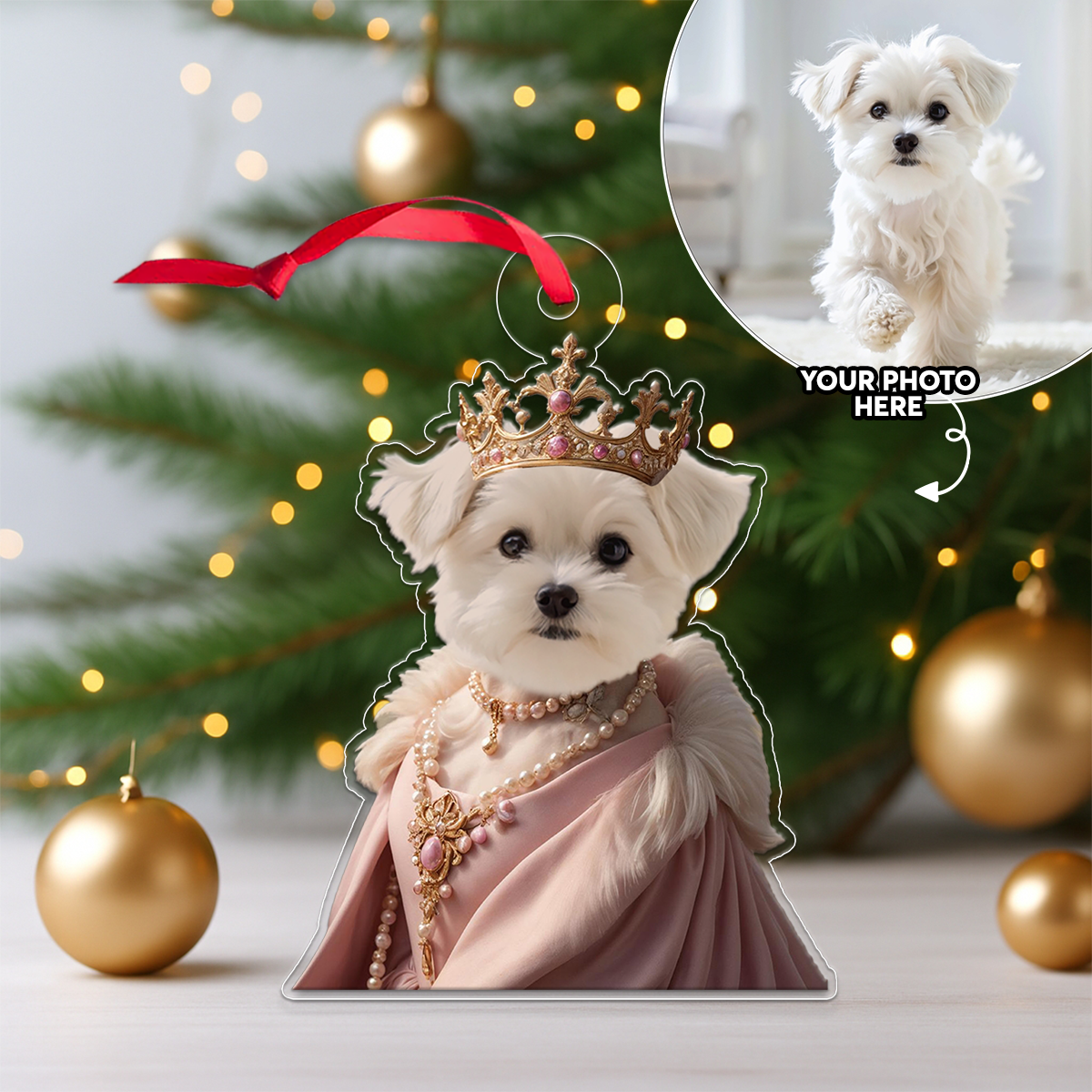 Custom Photo Dog Queen