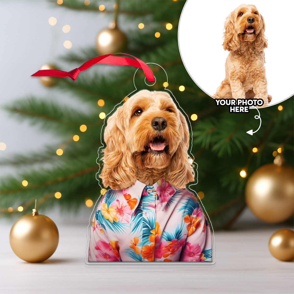 Custom Photo Pet Dog Portrait