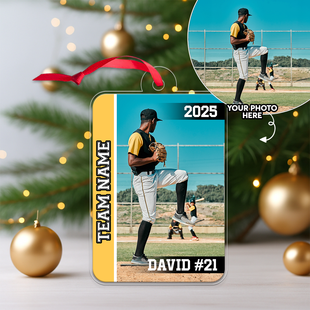 Custom Photo And Name Baseball 2025