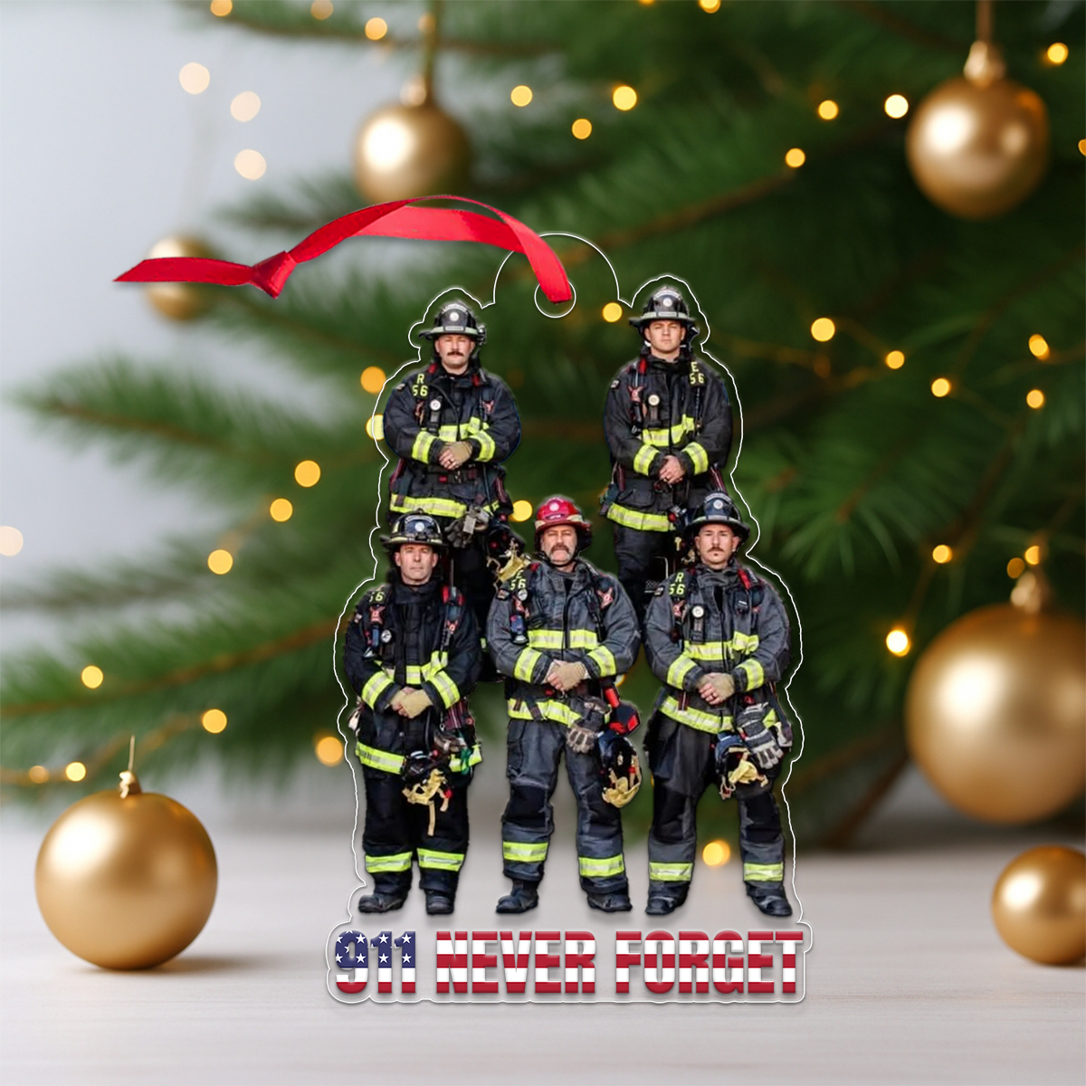 Custom Photo Firefighter 911