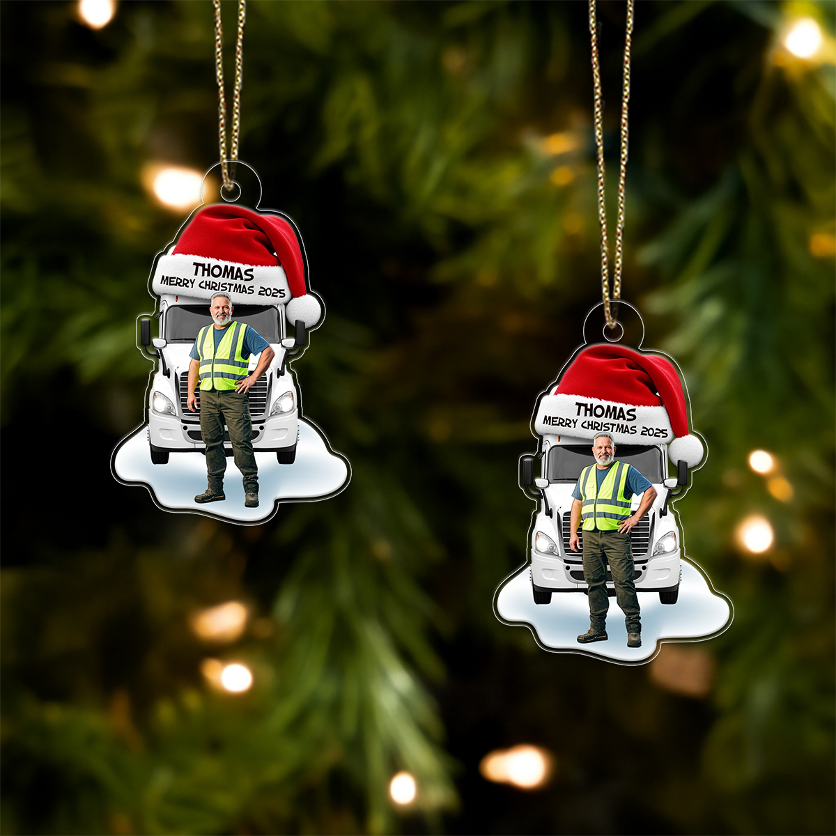 Custom Photo And Name Trucker Driver