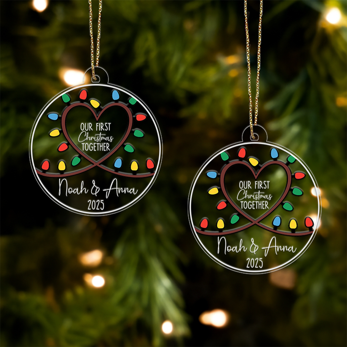 Custom Name Couple Ledlight Art