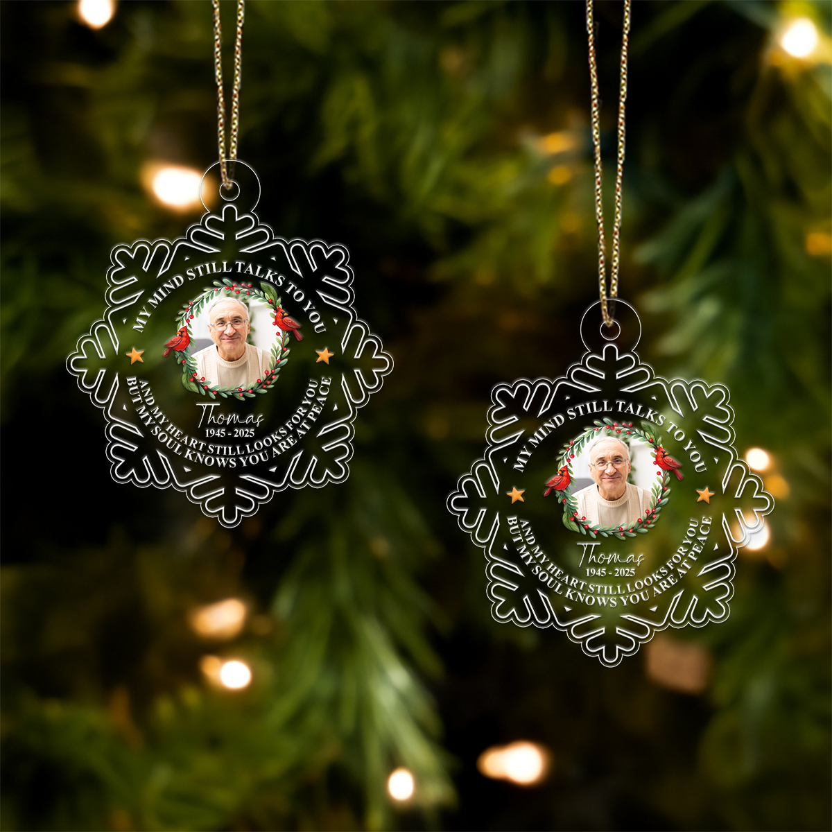 Custom Photo Memorial Cardinal Bird