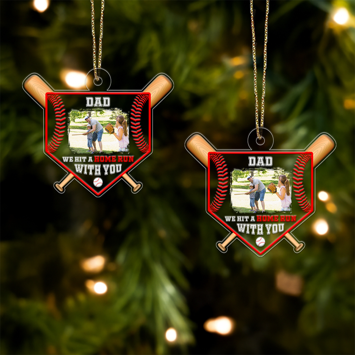 Custom Photo Baseball Dad