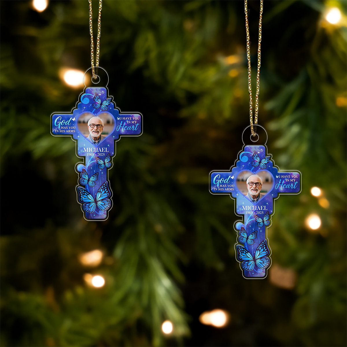 Custom Photo Cross Butterfly