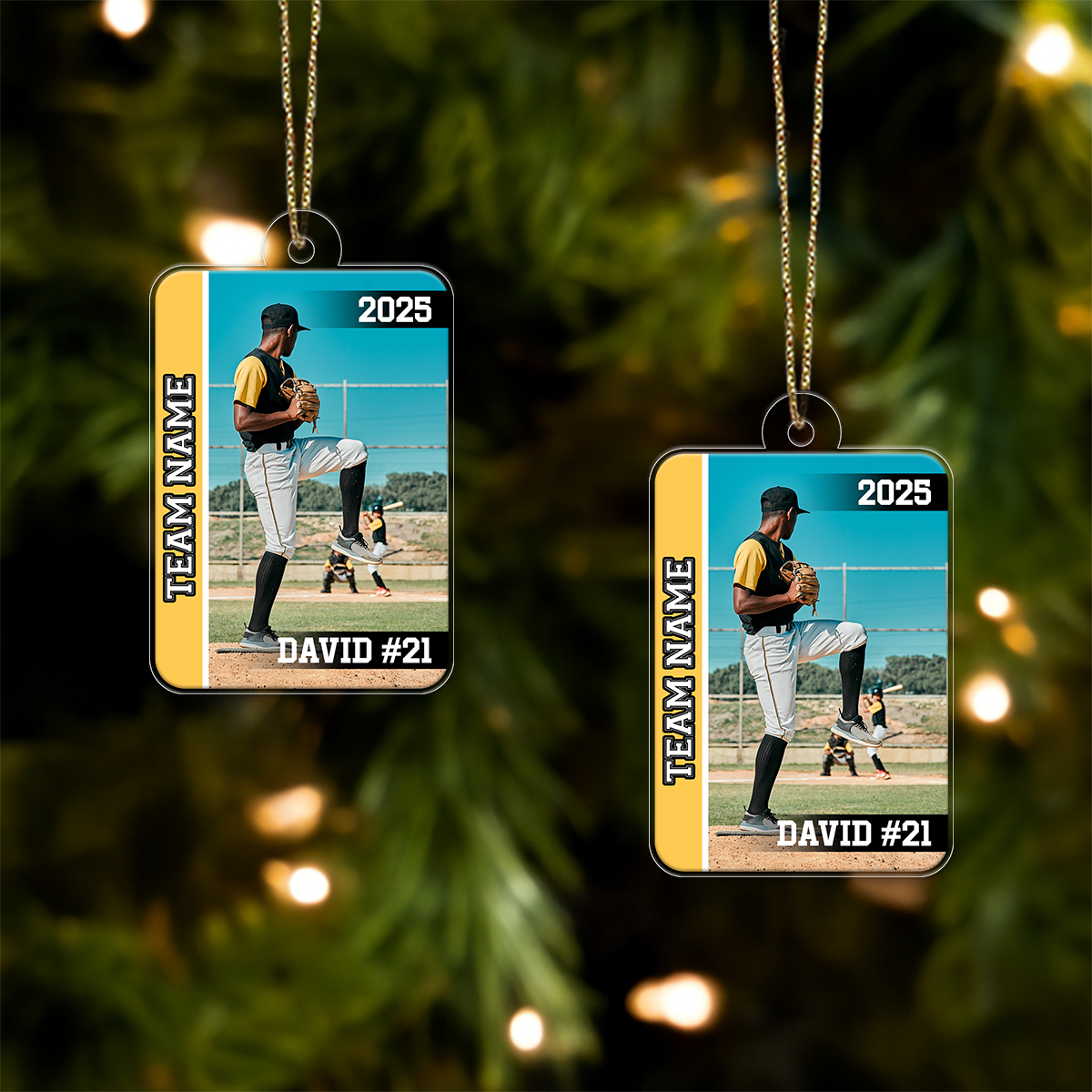 Custom Photo And Name Baseball 2025