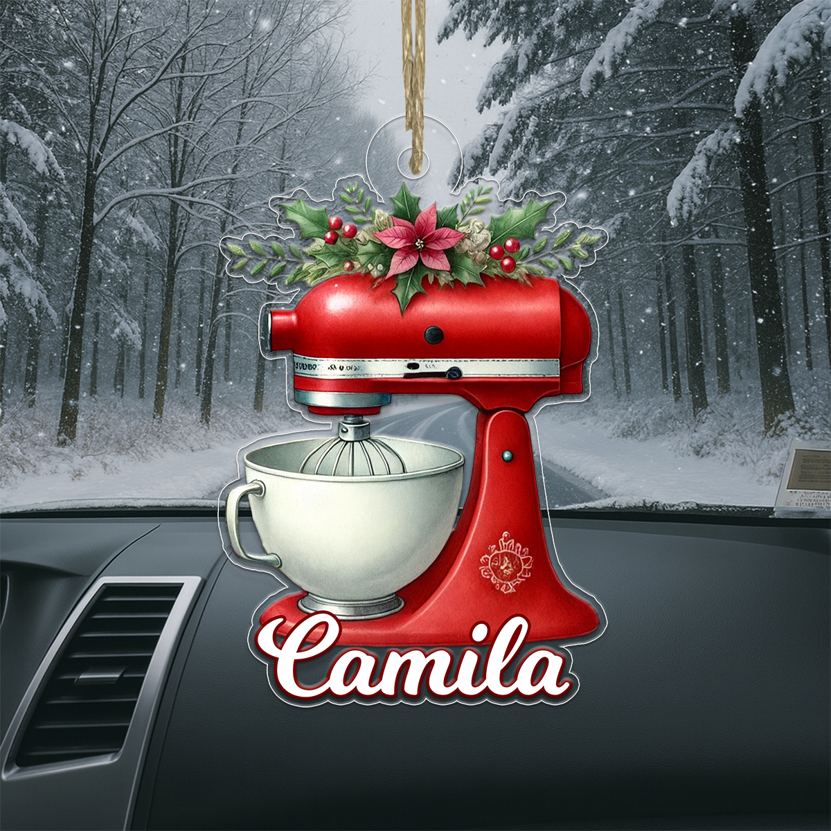 Custom Name Baking Mixer Christmas Acrylic Ornament Christmas Gift