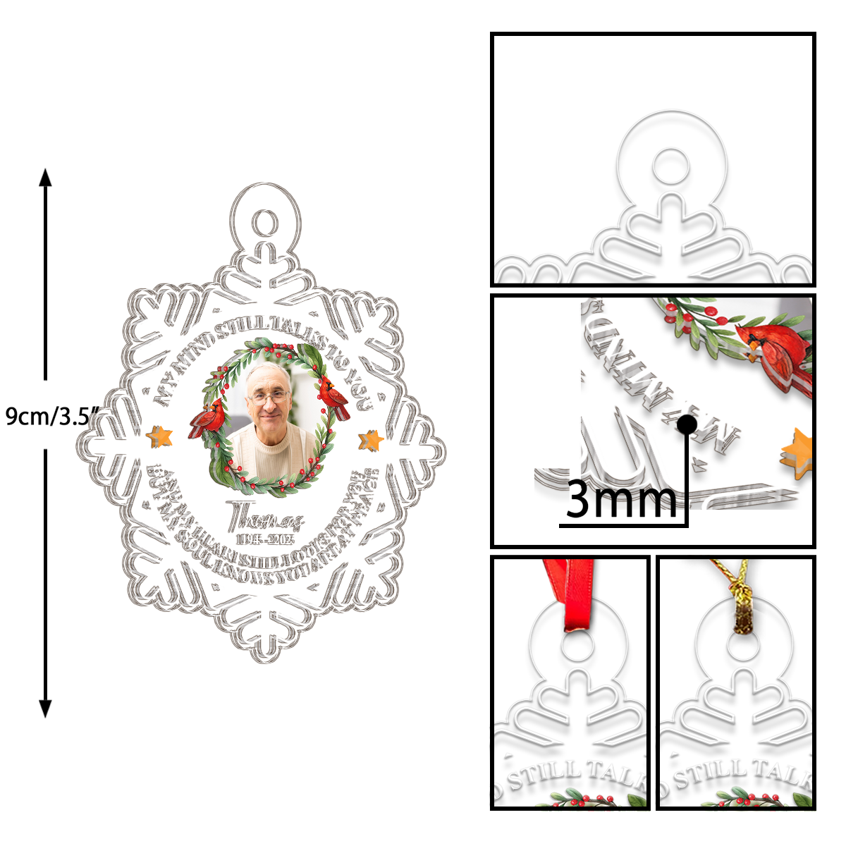 Custom Photo Memorial Cardinal Bird