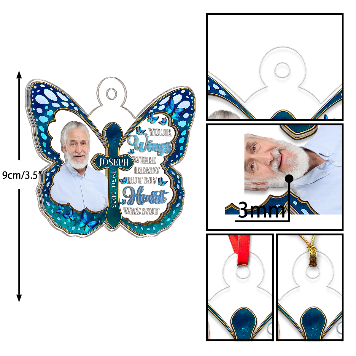Custom Photo Memorial Butterfly