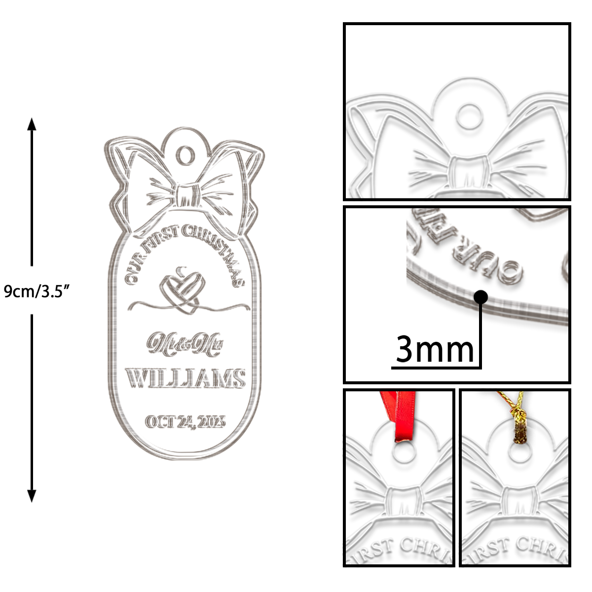 Custom Our First Christmas Mr And Mrs