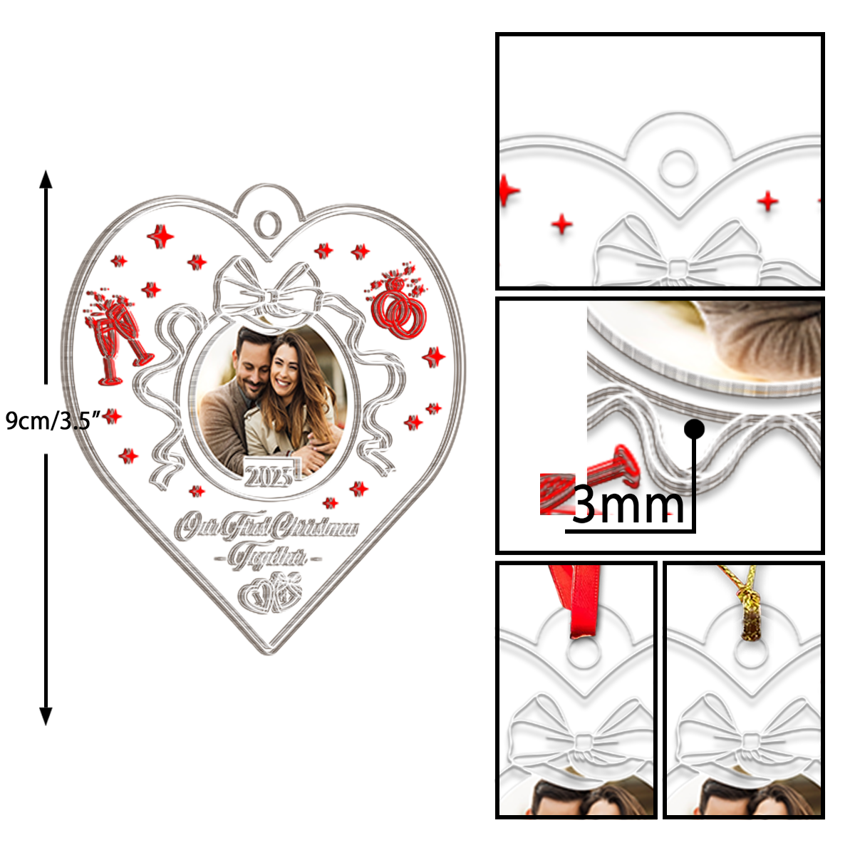 Custom Photo Our First Christmas