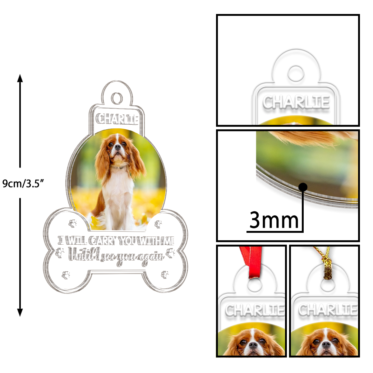 Custom Photo Dog Custom Photo I Will Carry You With Me