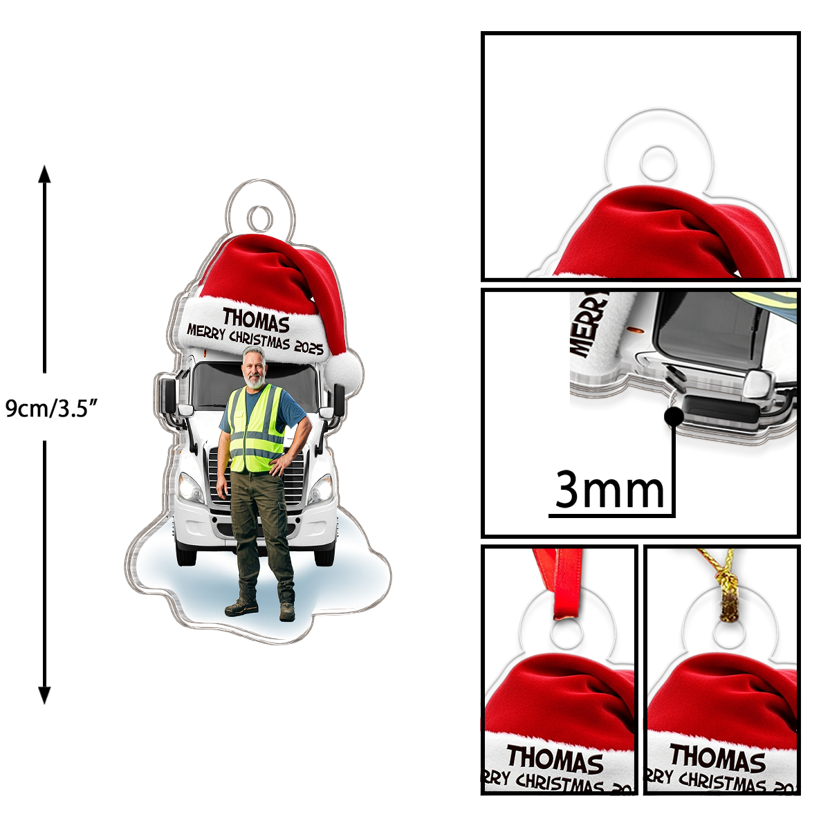 Custom Photo And Name Trucker Driver