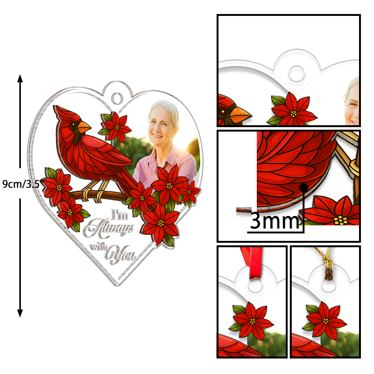 Custom Photo Grandma Cardinal