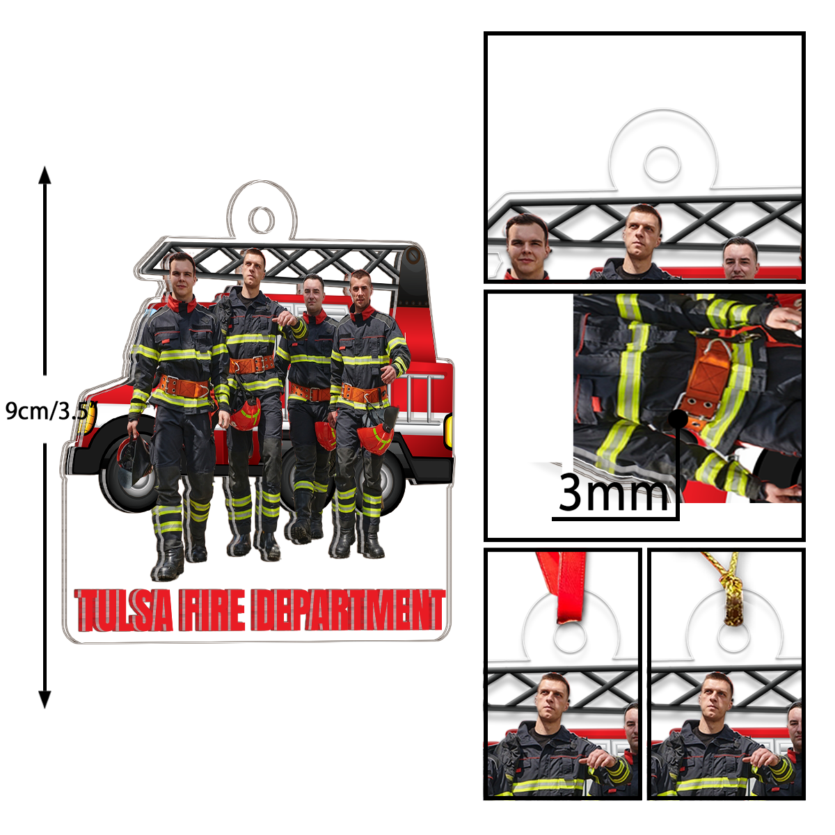 Custom Photo Firefighter Team