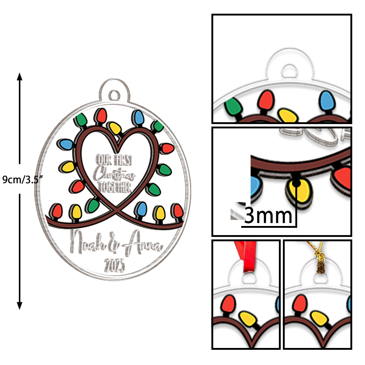 Custom Name Couple Ledlight Art