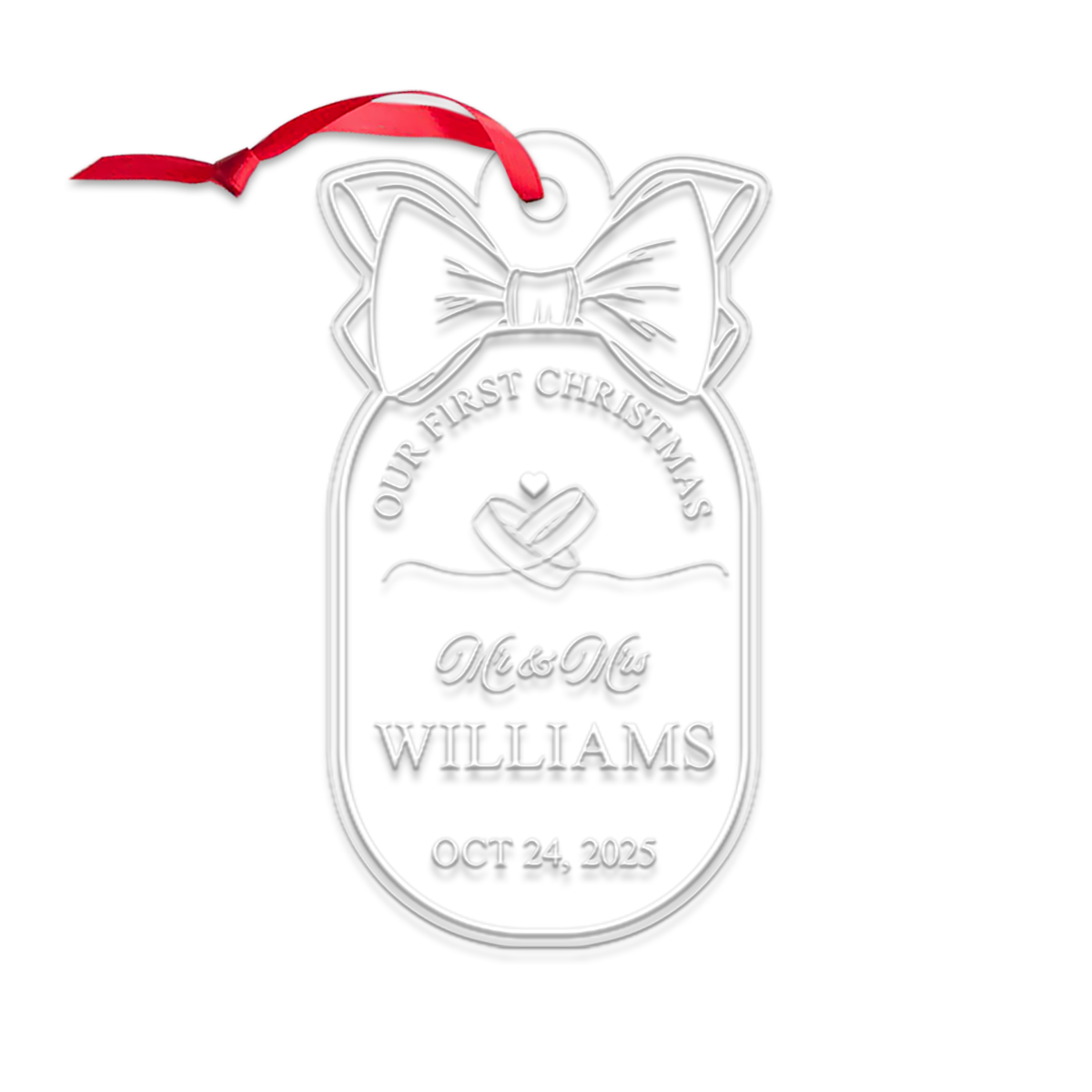 Custom Our First Christmas Mr And Mrs