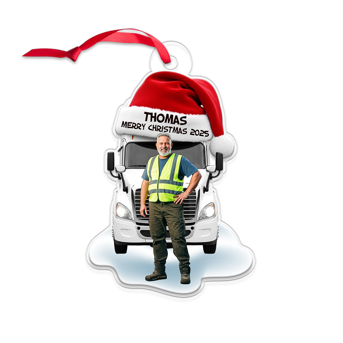 Custom Photo And Name Trucker Driver