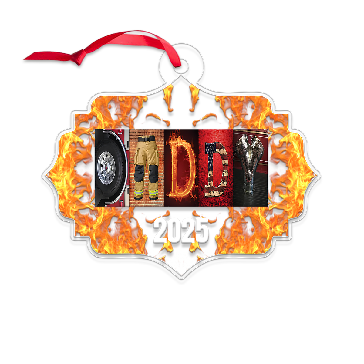 Custom name Daddy Firefighter