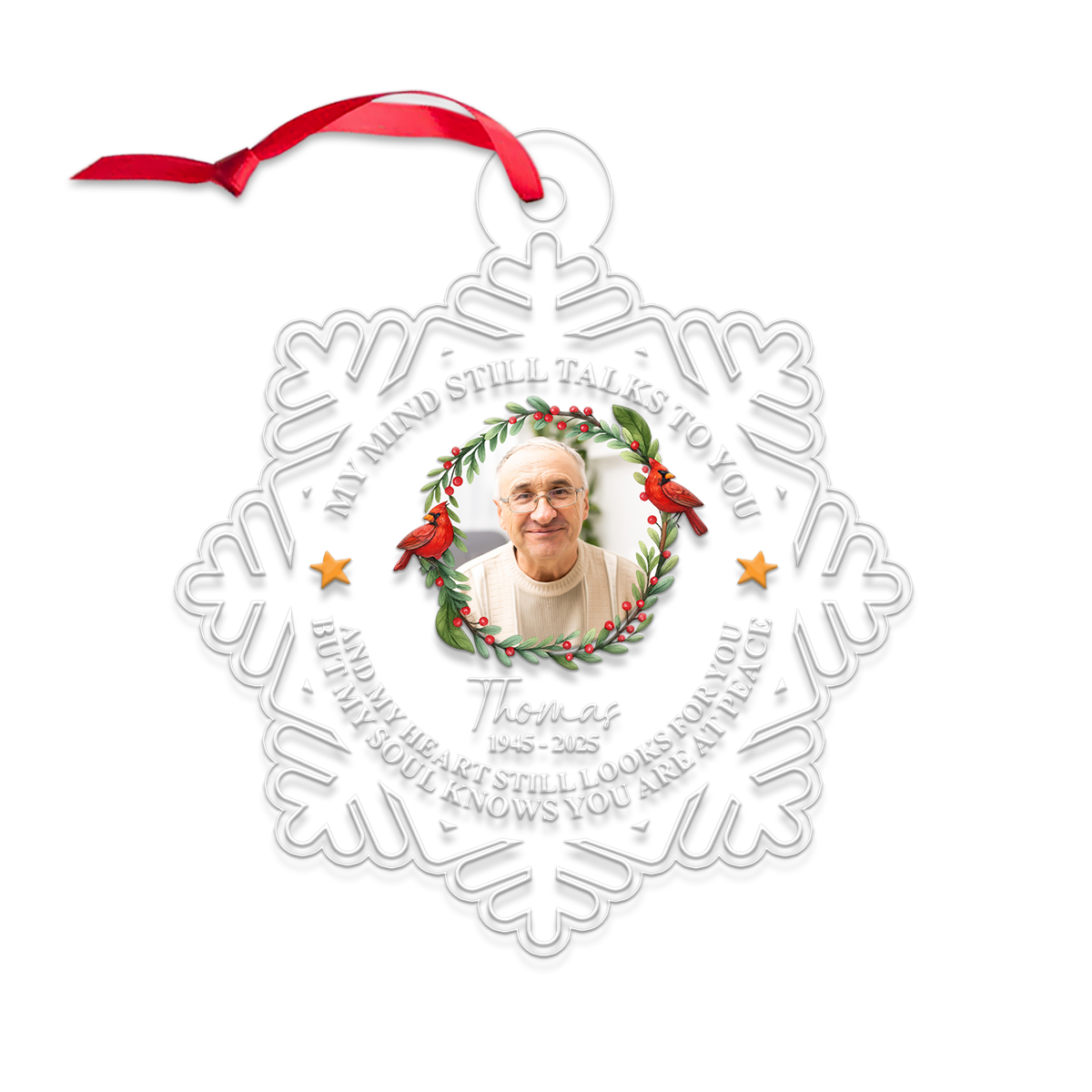 Custom Photo Memorial Cardinal Bird