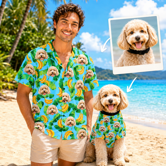 Custom Photo Dog Hawaiian Shirt, Personalized Hawaiian Shirt, Dog Lover Vacation Gift For Dog