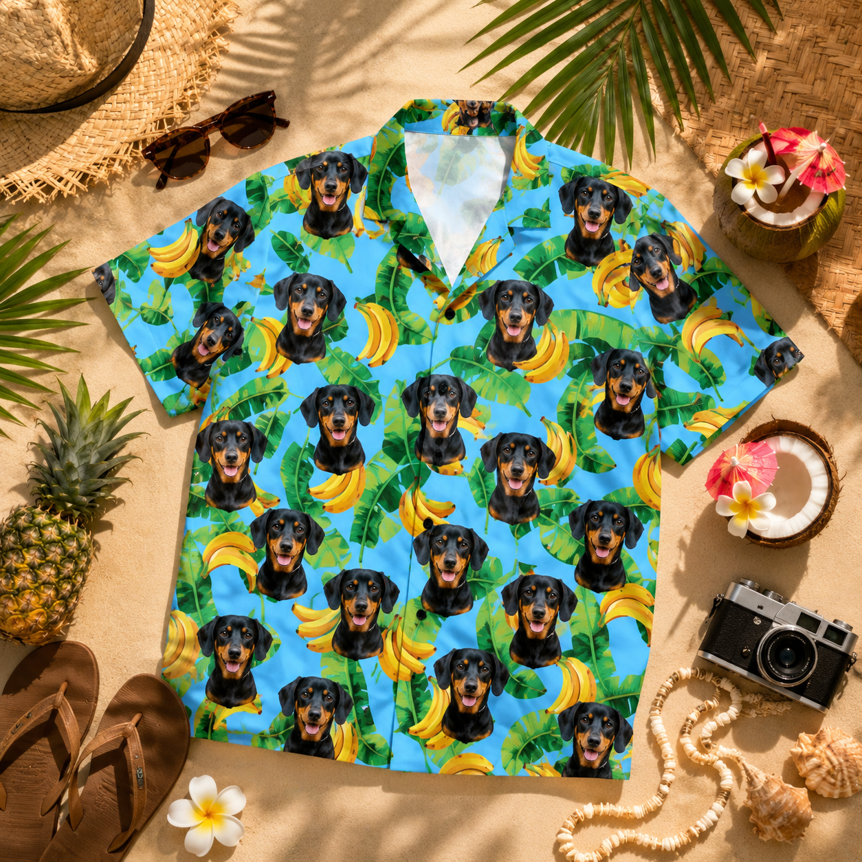 Custom Photo Dog Hawaiian Shirt, Personalized Hawaiian Shirt, Dog Lover Vacation Gift For Dog