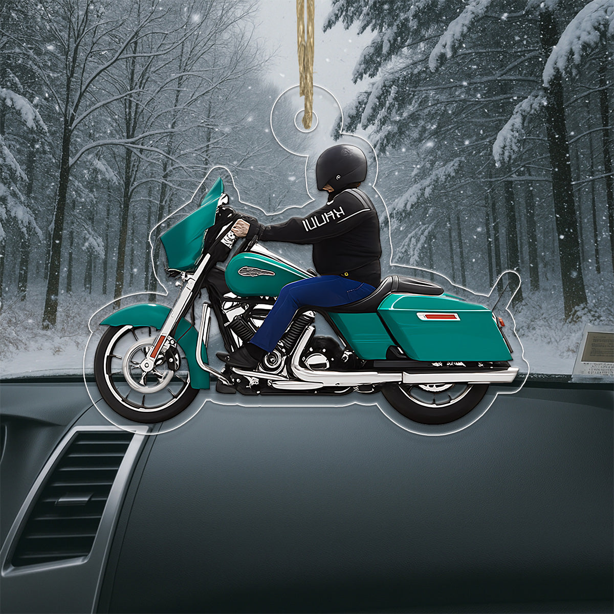 Personalized Biker Street Glide Motorcycle Christmas 1 Acrylic Ornament Christmas Gift