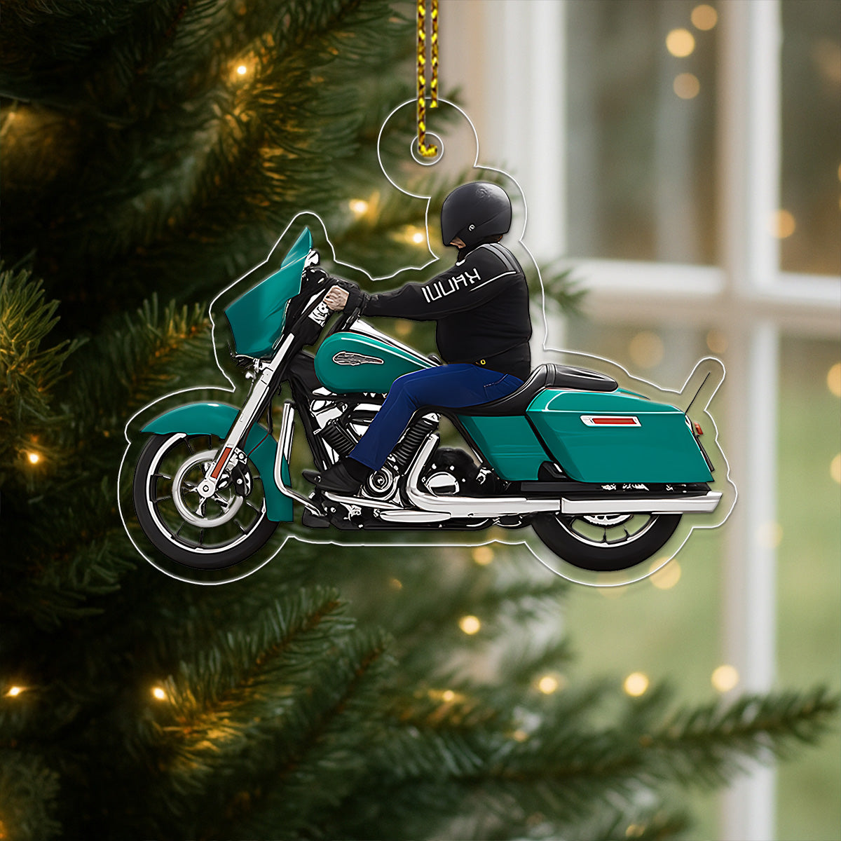 Personalized Biker Street Glide Motorcycle Christmas 1 Acrylic Ornament Christmas Gift