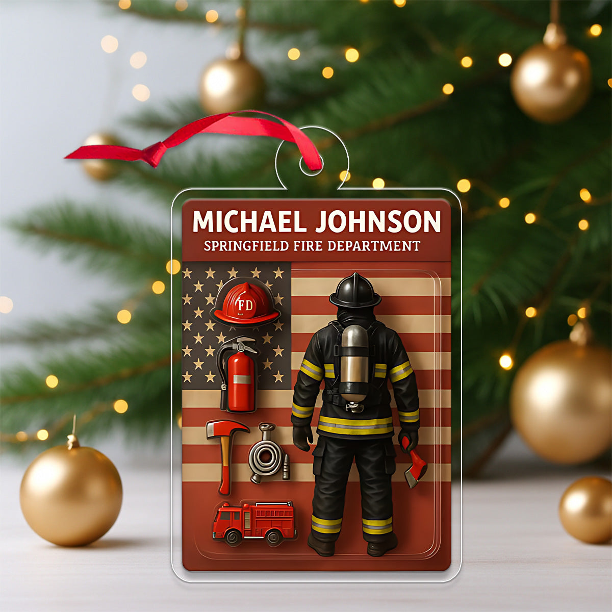 Personalized Firefighter Hero Gift