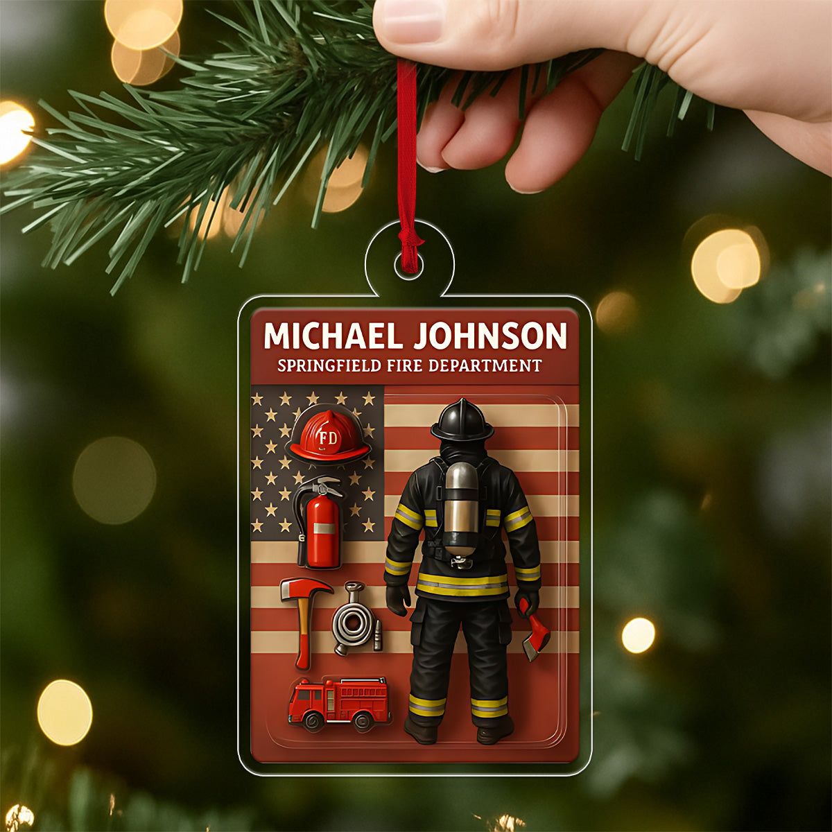 Personalized Firefighter Hero Gift