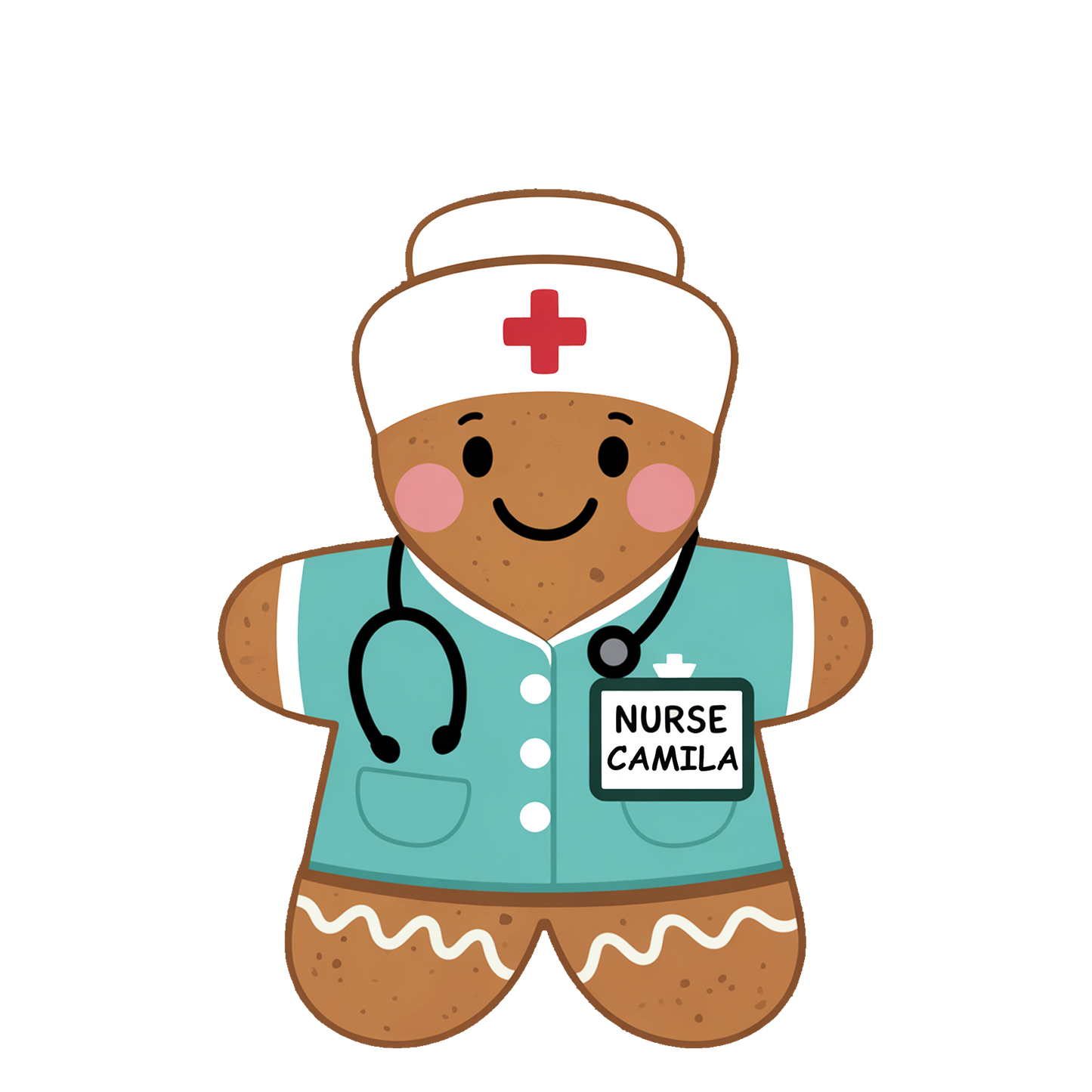 Personalized Gingerbread Nurse