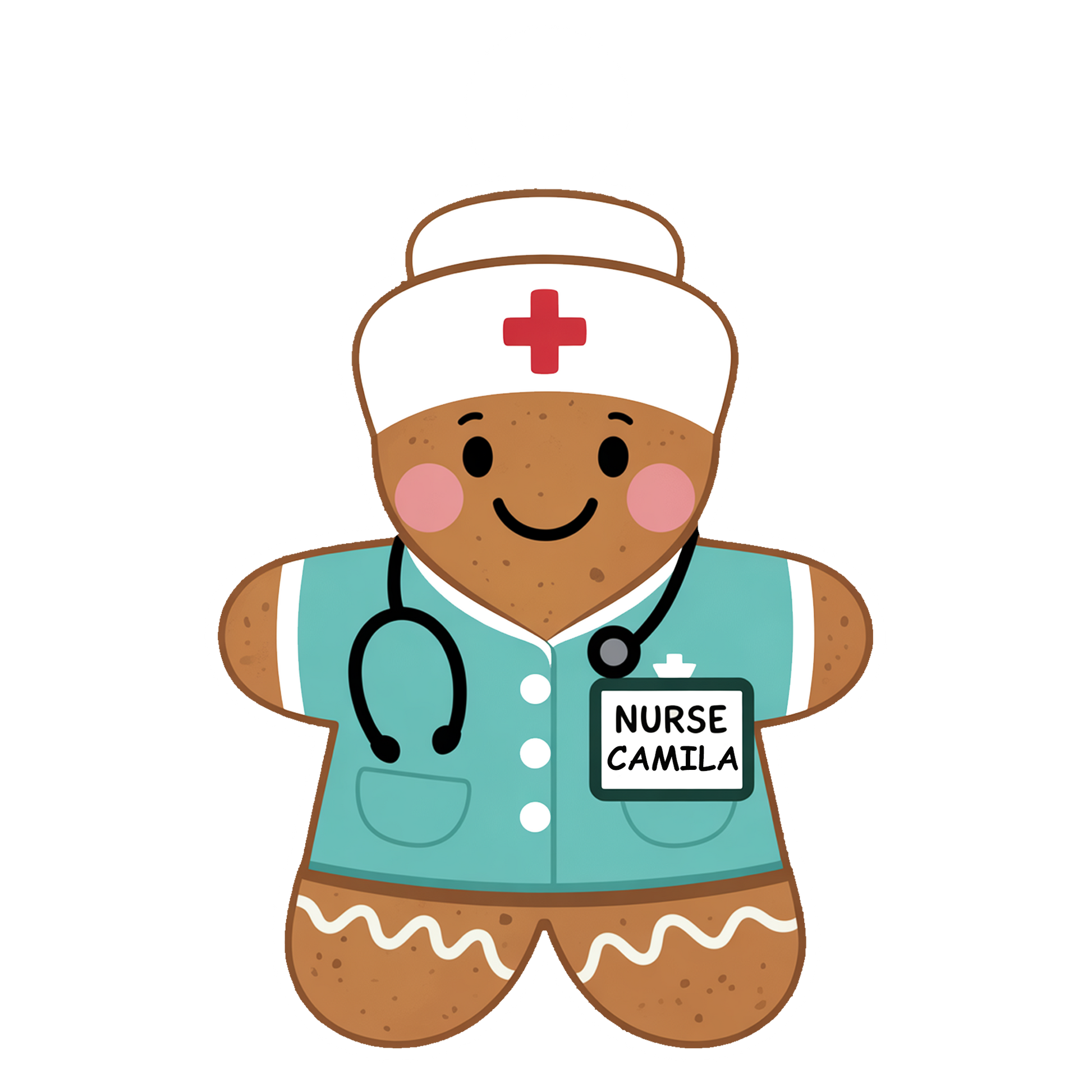 Personalized Gingerbread Nurse