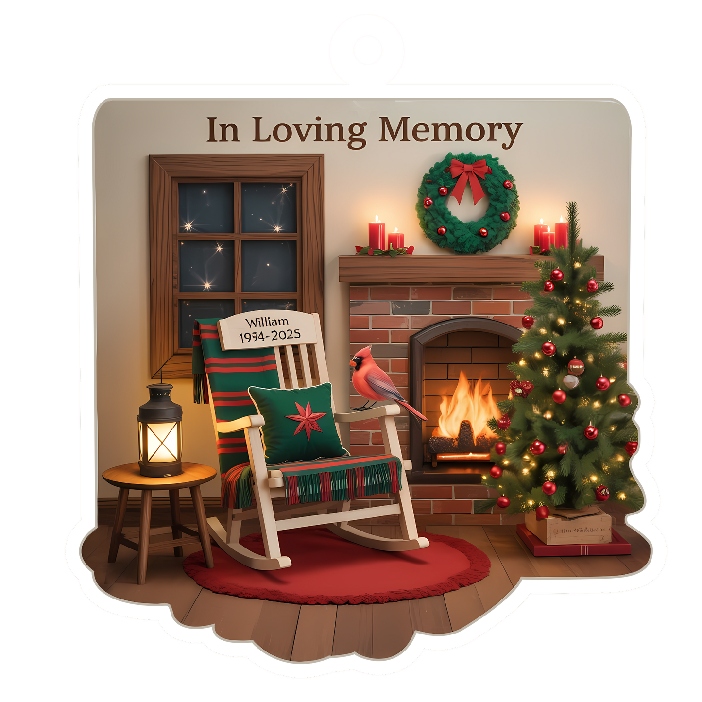 Personalized Memorial Sympathy Gifts Acrylic Ornament Christmas Gift