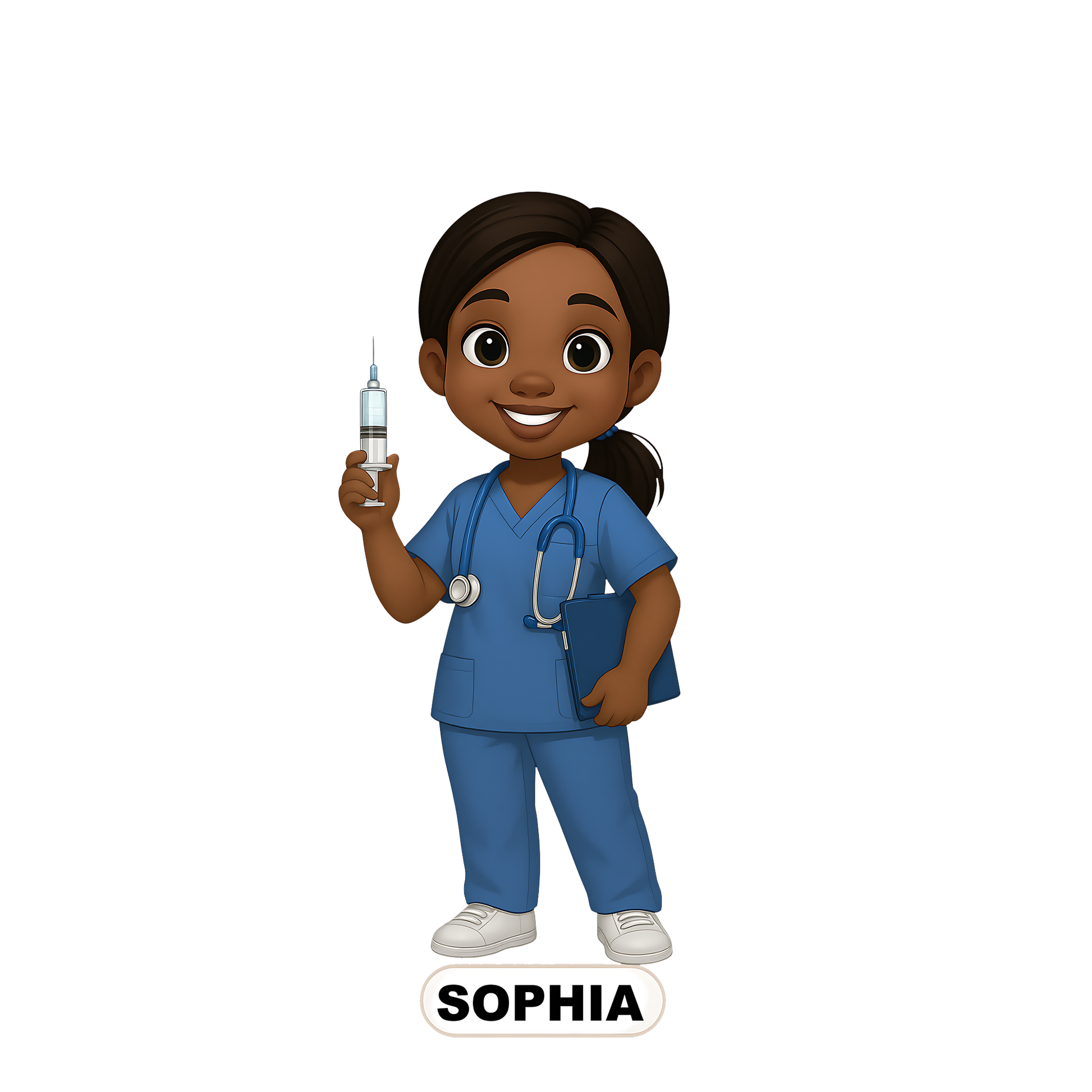 Personalized Photo Nurse Doctor Cartoon Design