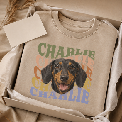 Custom Photo Dog Unisex Wash T-Shirt, Personalized Pet Lover Gift | Gift For Dog Lovers