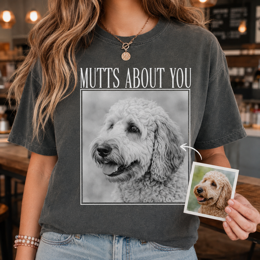 Custom Photo Dog Unisex Wash T-Shirt, Personalized Pet Lover Gift | Gift For Dog Lovers