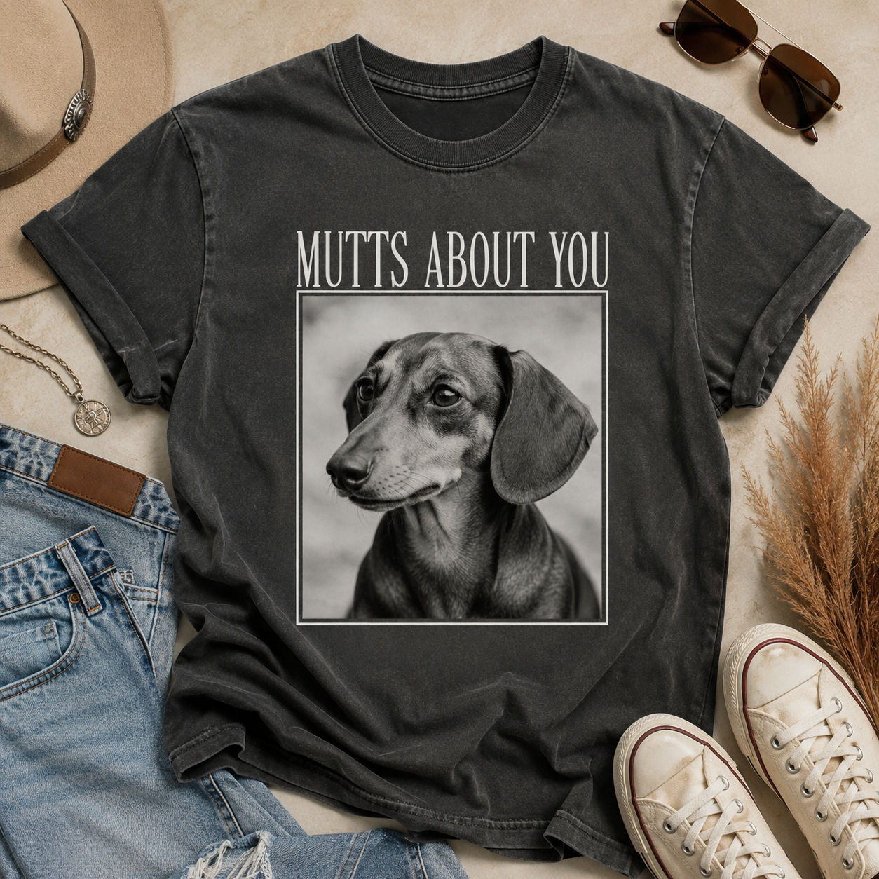 Custom Photo Dog Unisex Wash T-Shirt, Personalized Pet Lover Gift | Gift For Dog Lovers