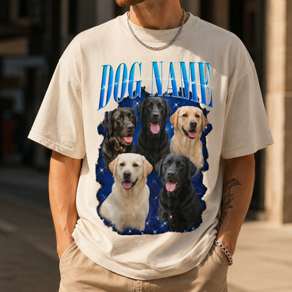 Custom Photo Dog Unisex Wash T-Shirt, Personalized Pet Lover Gift | Gift For Dog Lovers