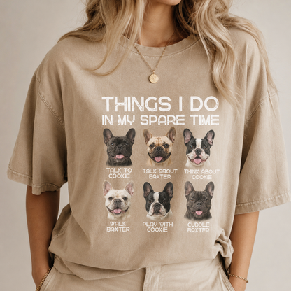Custom Photo Dog Unisex Wash T-Shirt, Personalized Pet Lover Gift | Gift For Dog Lovers
