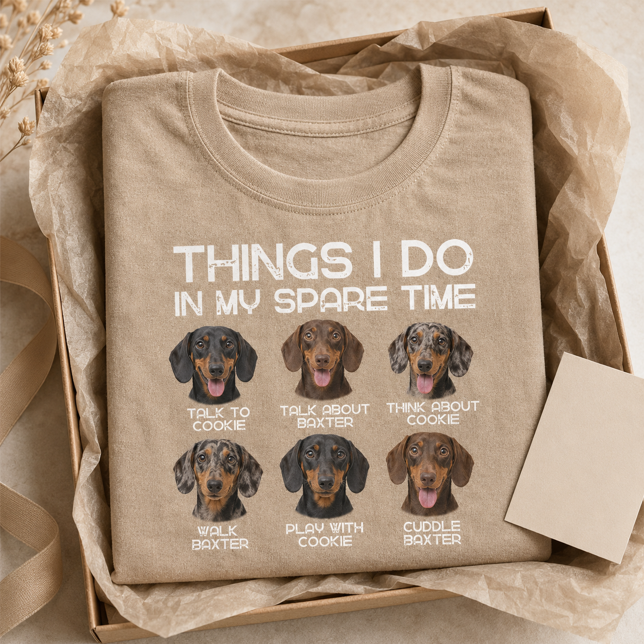 Custom Photo Dog Unisex Wash T-Shirt, Personalized Pet Lover Gift | Gift For Dog Lovers