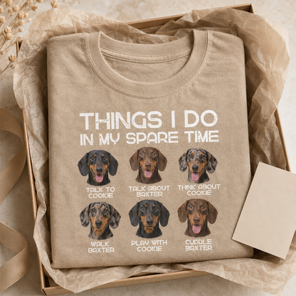 Custom Photo Dog Unisex Wash T-Shirt, Personalized Pet Lover Gift | Gift For Dog Lovers