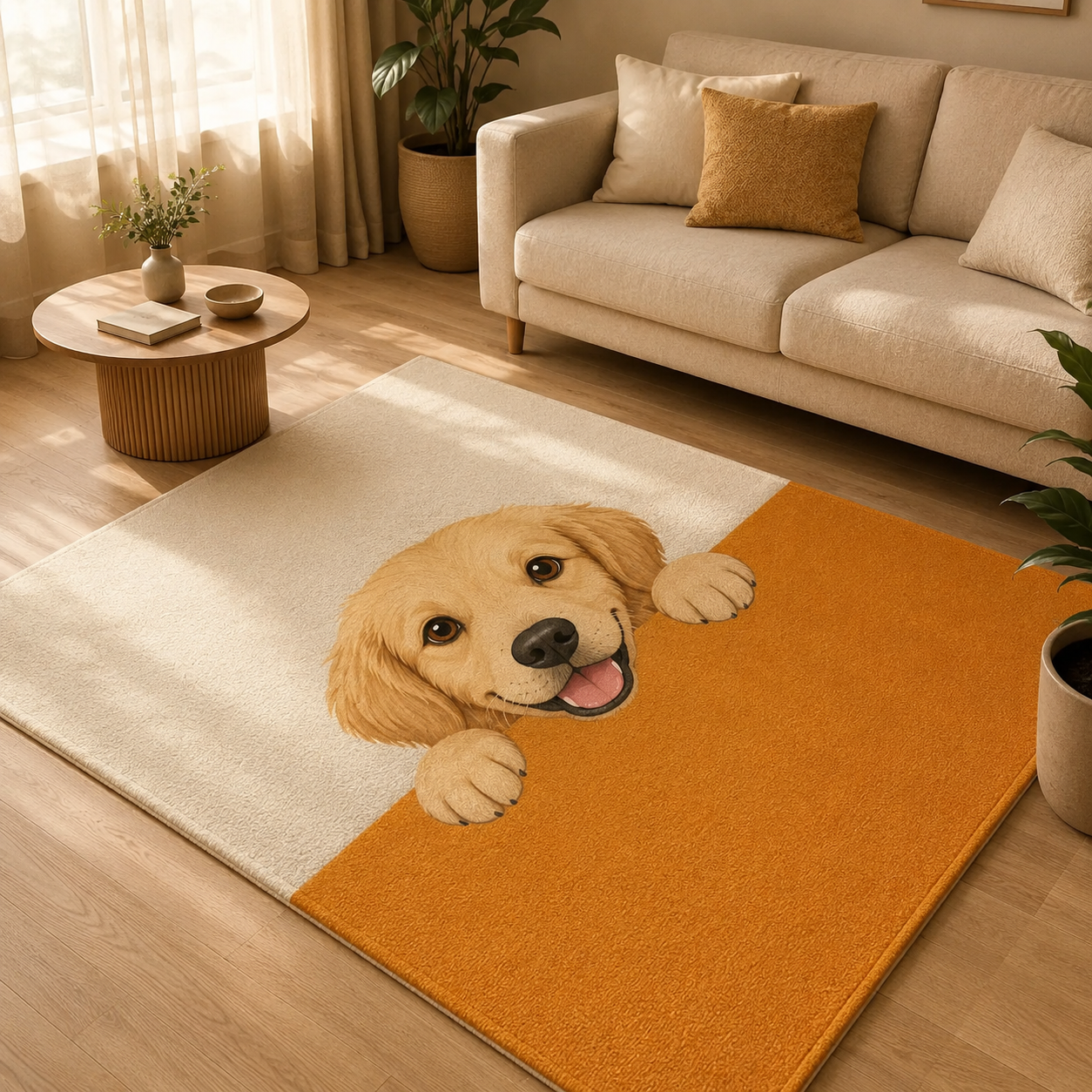 Custom Photo Funny Dog Area Rug | Gift For Dog Lovers
