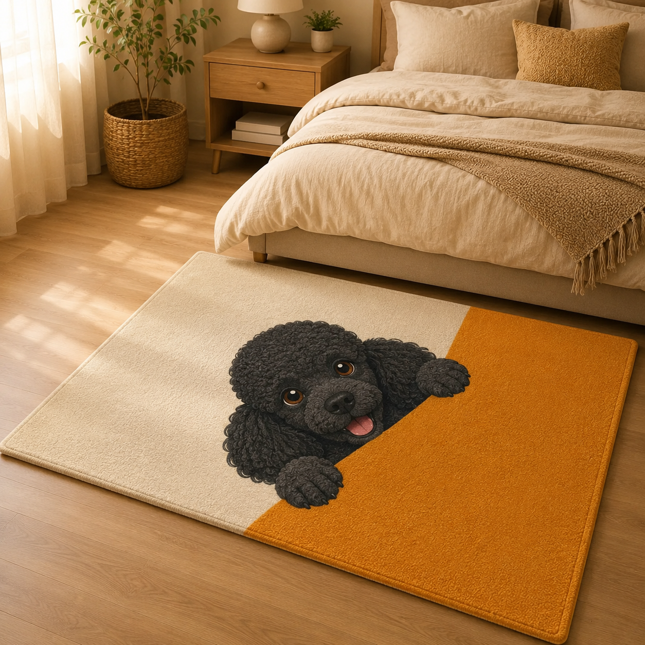 Custom Photo Funny Dog Area Rug | Gift For Dog Lovers