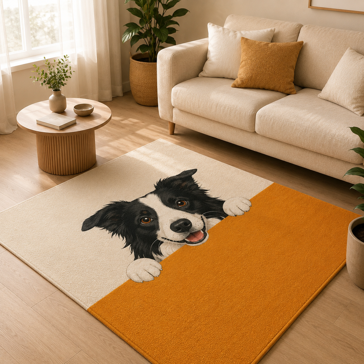 Custom Photo Funny Dog Area Rug | Gift For Dog Lovers