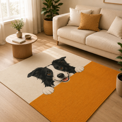 Custom Photo Funny Dog Area Rug | Gift For Dog Lovers