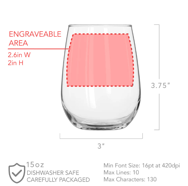 Personalized Dog Stemless Wine Glass | Custom Dog Name & Photo Wine Glass | Gift For Dog Lovers
