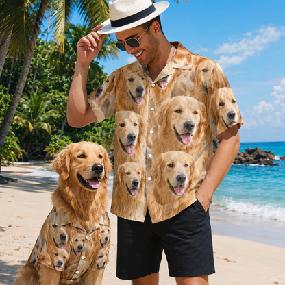 Custom Photo Dog Hawaiian Shirt, Personalized Hawaiian Shirt, Dog Lover Vacation Gift For Dog
