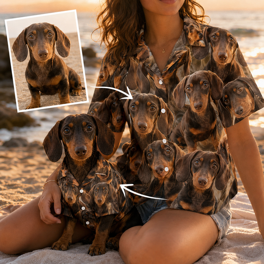Custom Photo Dog Hawaiian Shirt, Personalized Hawaiian Shirt, Dog Lover Vacation Gift For Dog