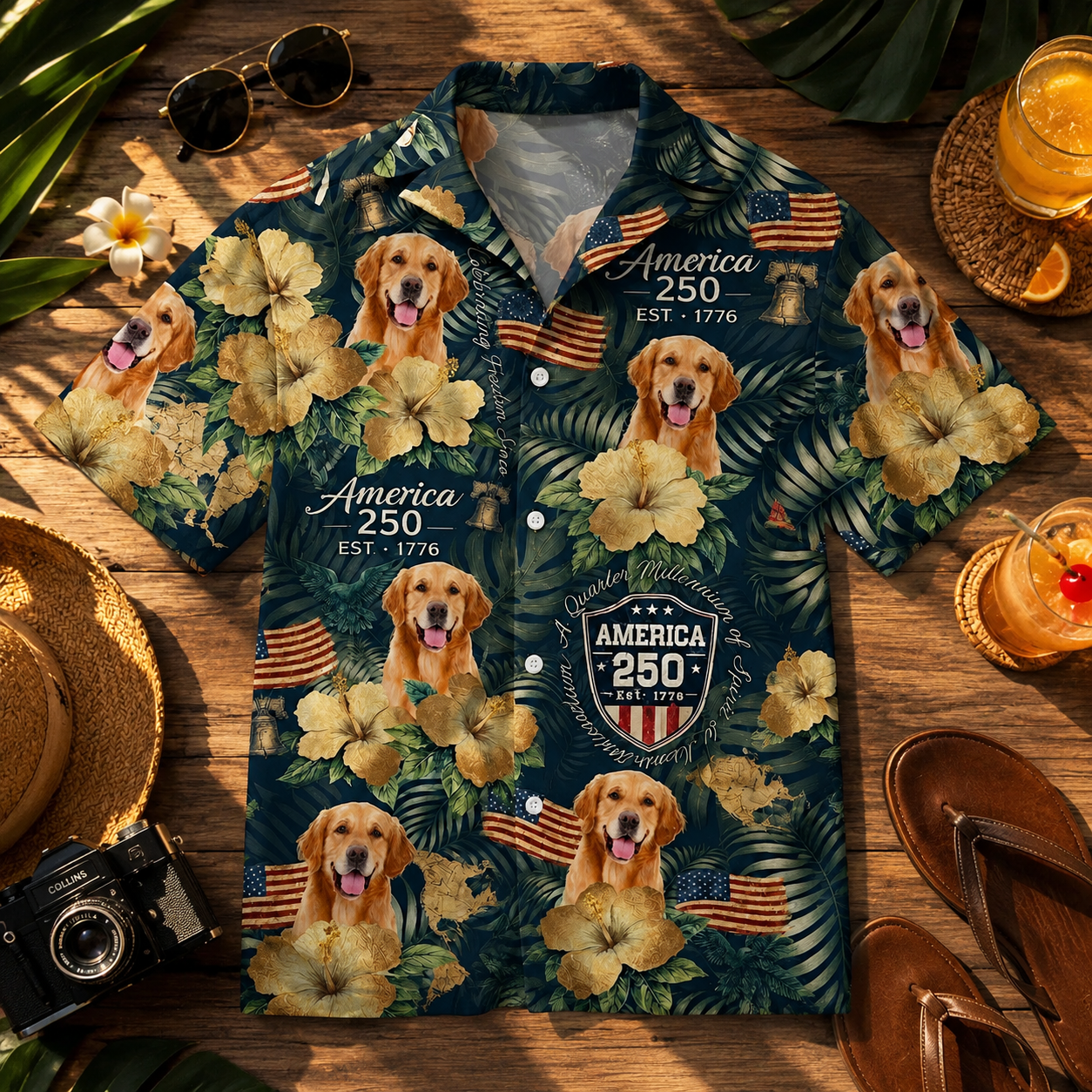Custom Photo Dog Hawaiian Shirt, Personalized Hawaiian Shirt, Dog Lover Vacation Gift For Dog