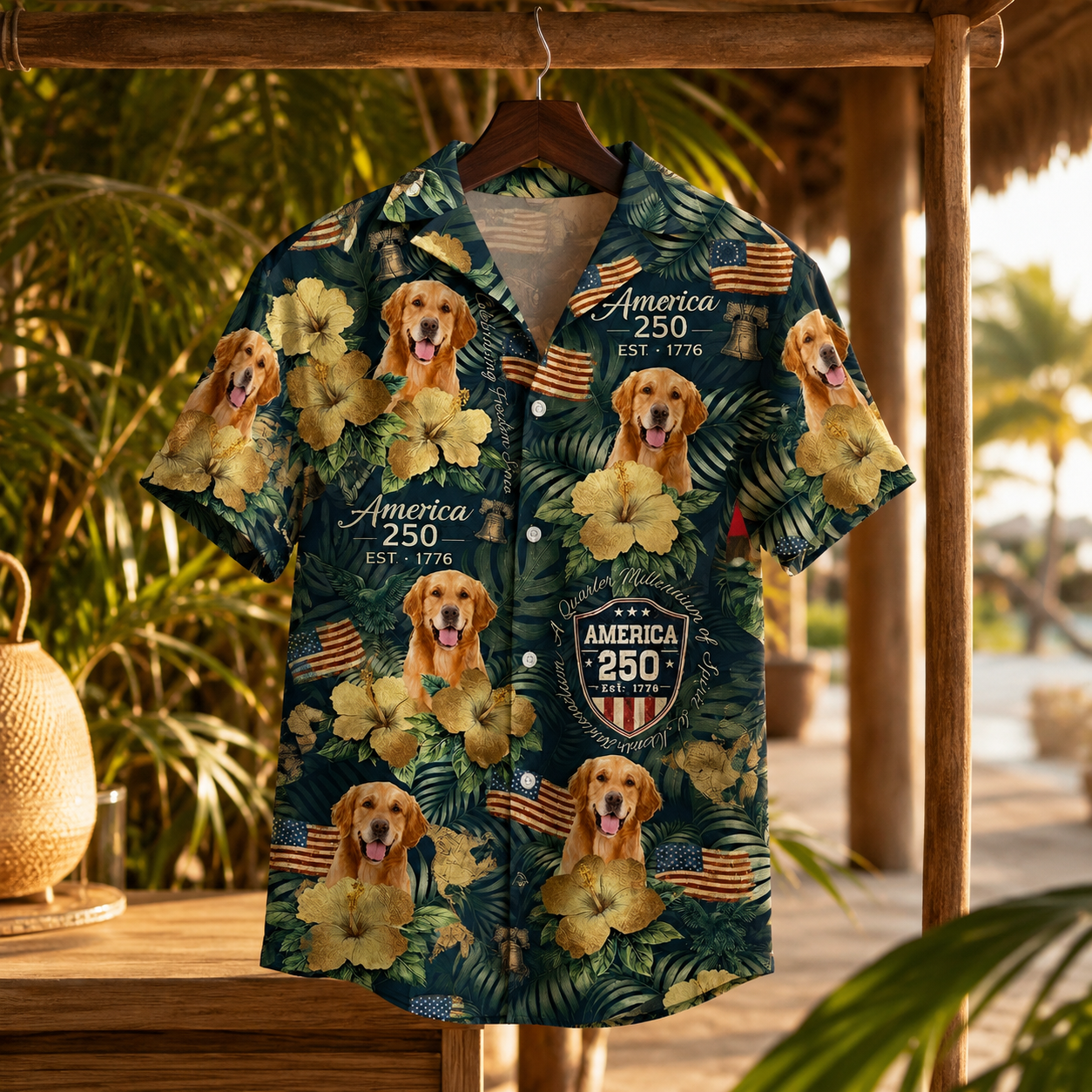 Custom Photo Dog Hawaiian Shirt, Personalized Hawaiian Shirt, Dog Lover Vacation Gift For Dog